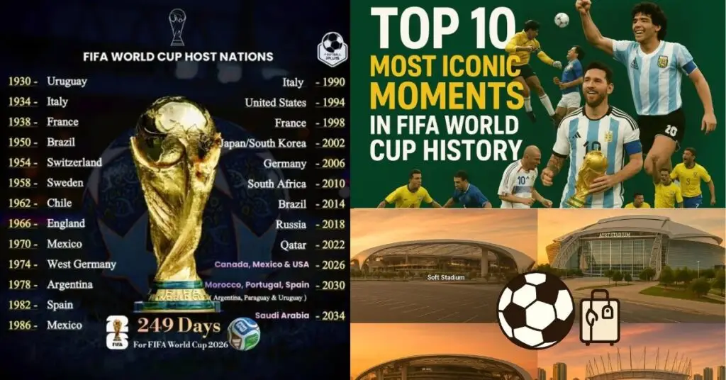 FIFA World Cup 2026 logo and fan celebration