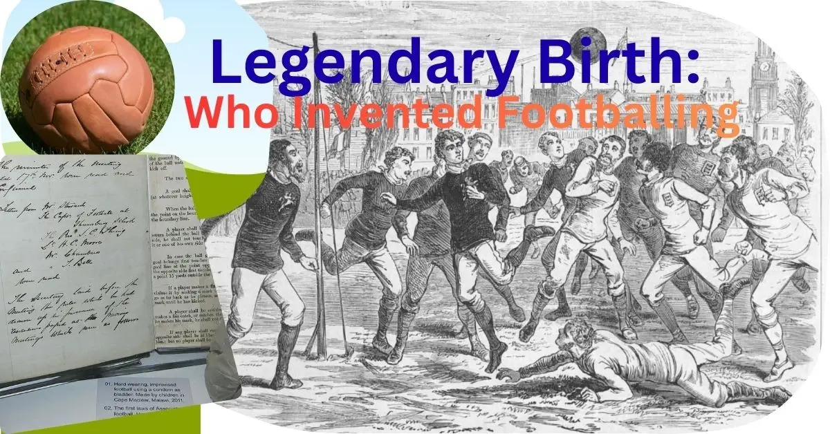 Who invented football? Ebenezer Cobb Morley’s 1863 original football laws document that established the foundation of modern soccer.