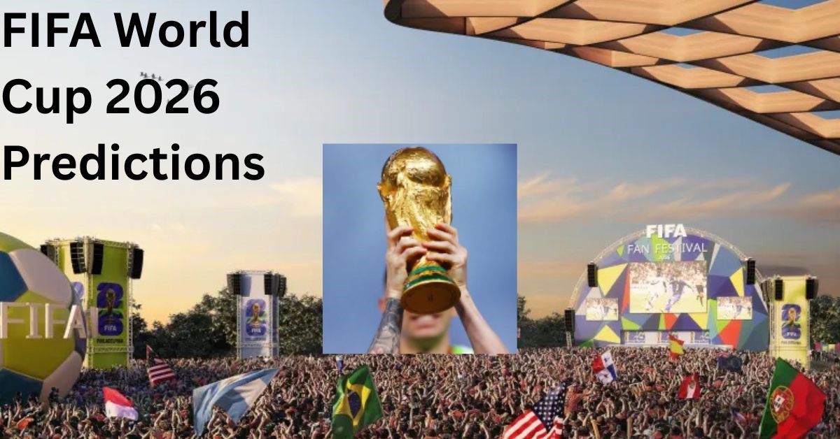 FIFA World Cup 2026 Predictions graphic showing top football nations and projected tournament favorites